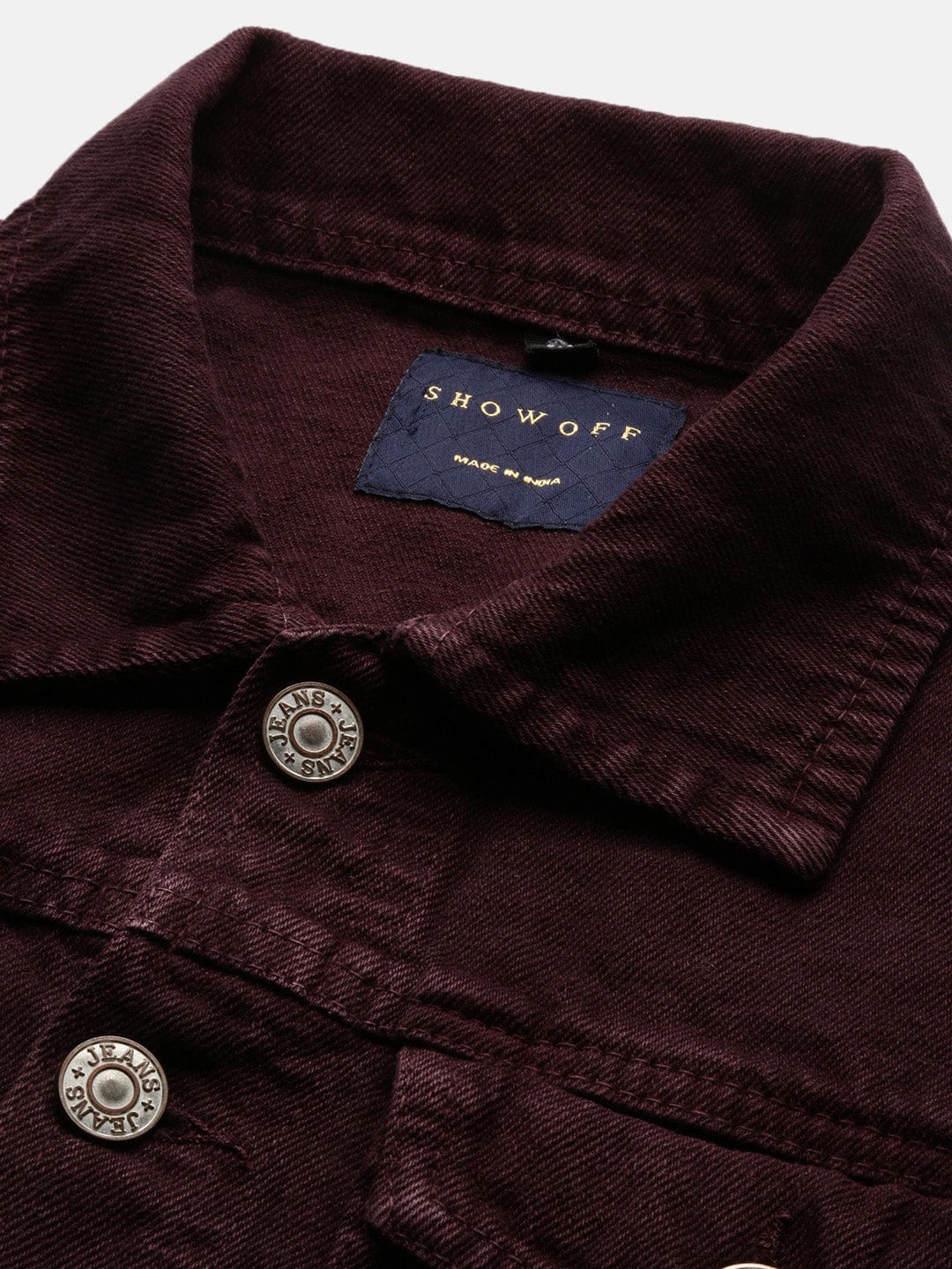 Purple Washed Windcheater Crop Denim Jacket with Patchwork