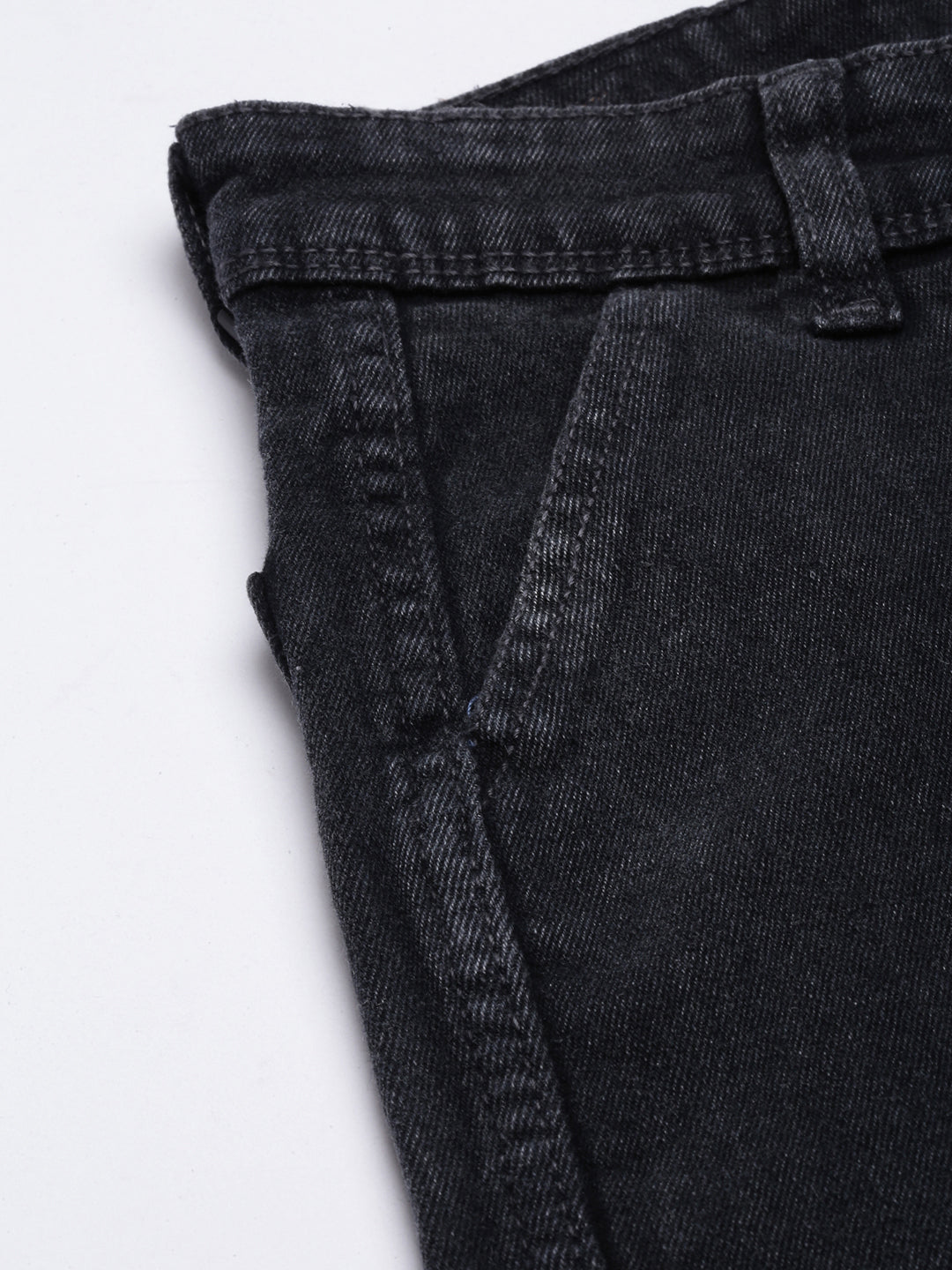 Charcoal Straight Fit Light Fade Cargo Jeans