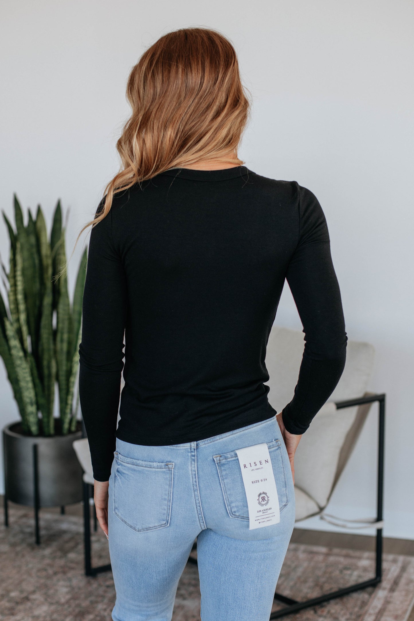 Penny Long Sleeve Top - Black