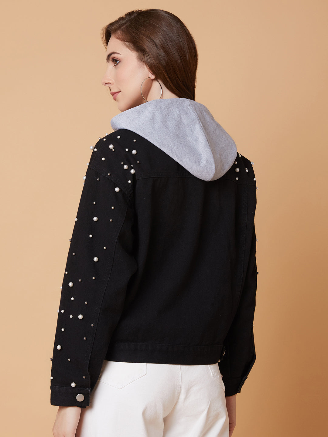 Black Windcheater Longline Tailored Jacket