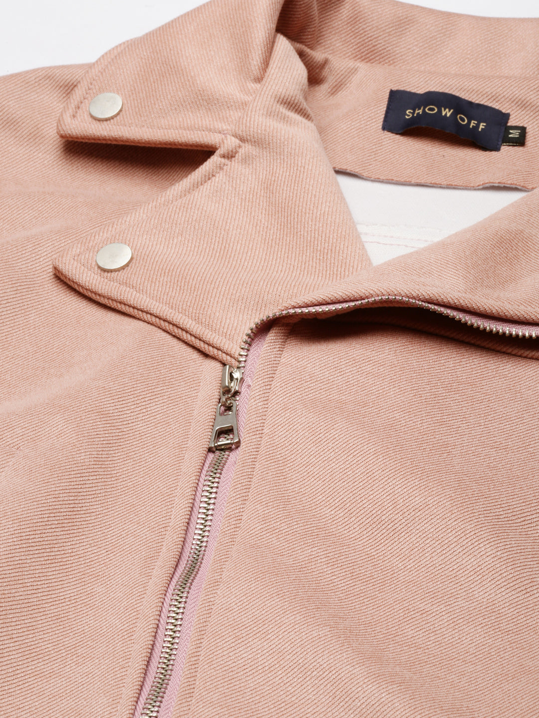 Peach Suede Crop Tailored Jacket