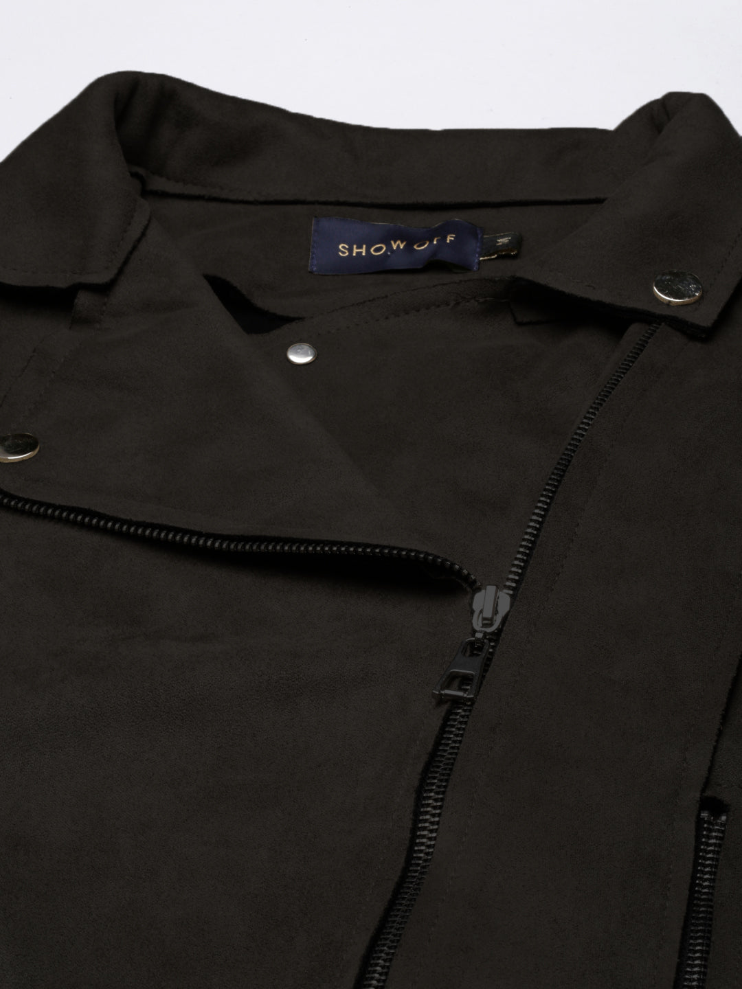 Lapel Collar Black Solid Tailored Jacket