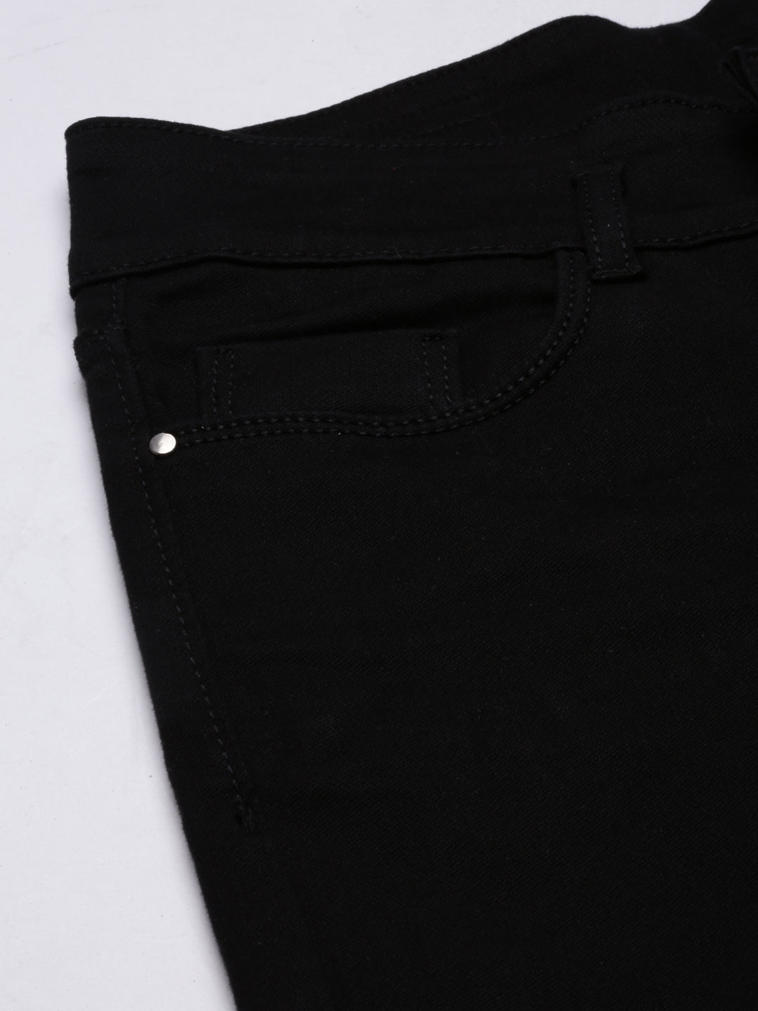 Black Jean Slim Fit Mid-Rise Stretchable Jeans