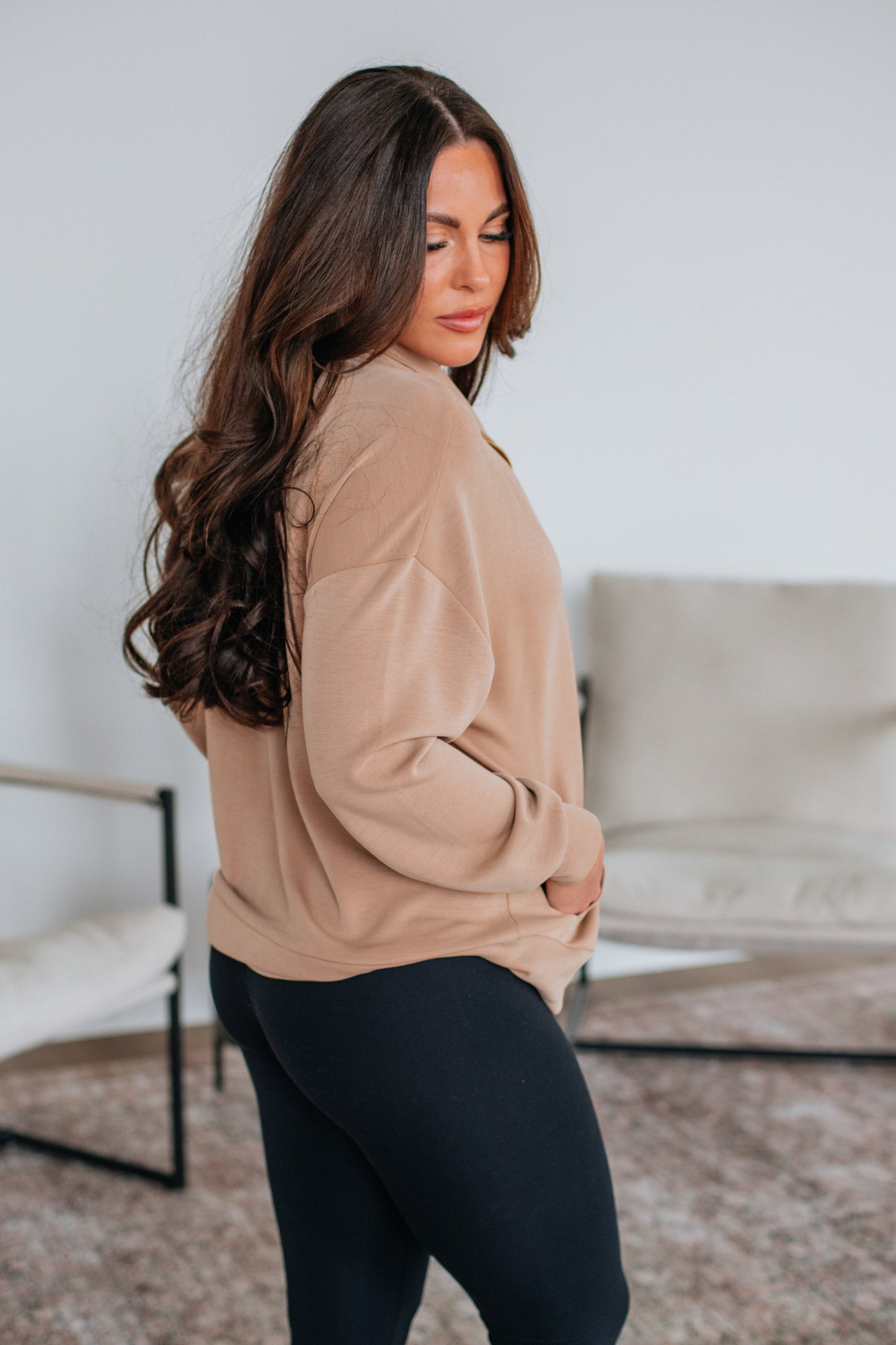Enya Zip-Up Jacket - Tan