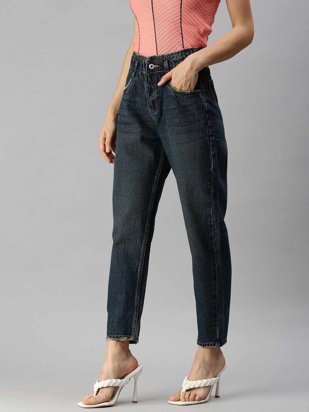 Blue Jean High-Rise Jeans