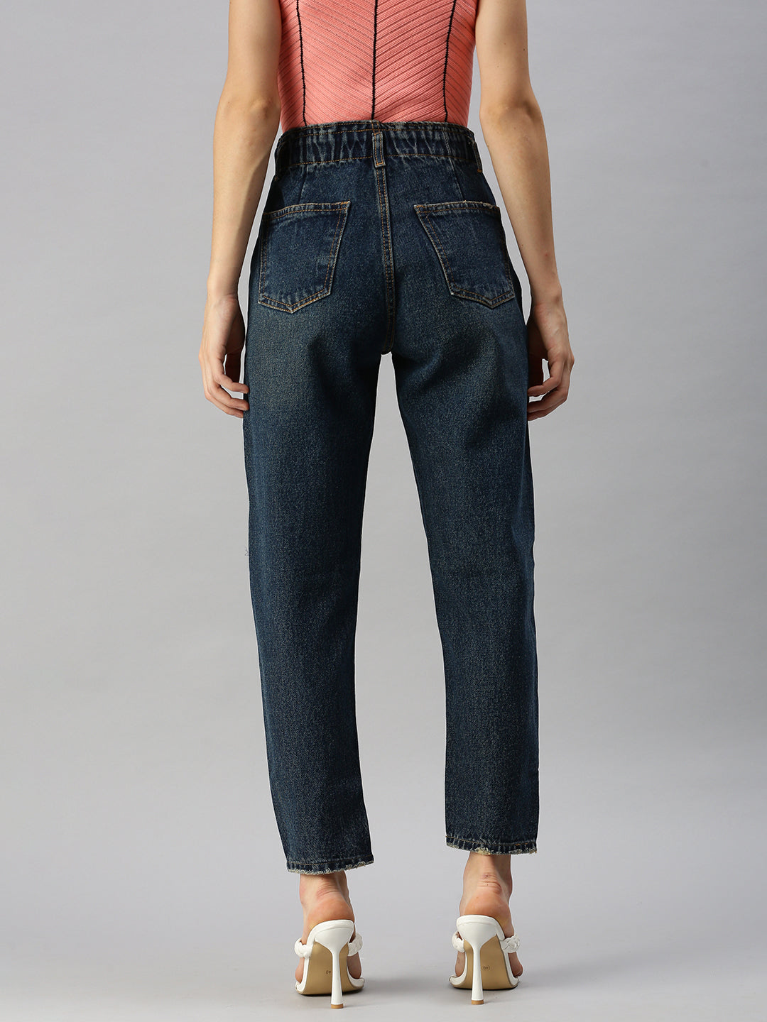 Blue Jean High-Rise Jeans