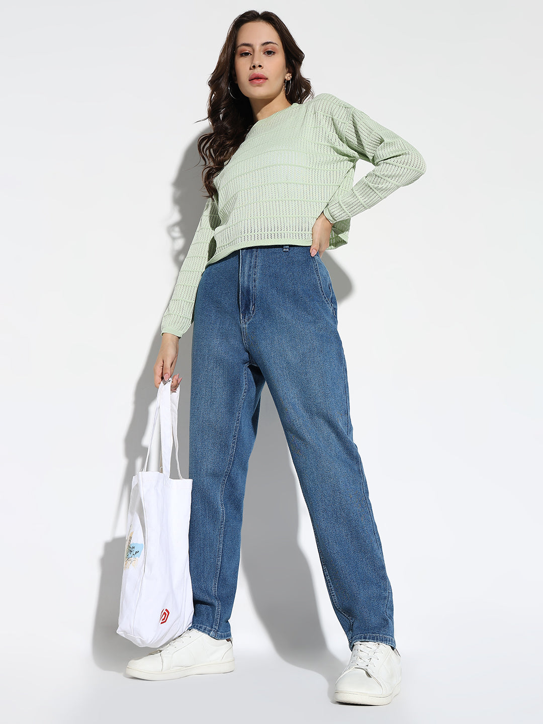 Blue Solid Comfort Light Fade Acid Wash Stretchable Jeans