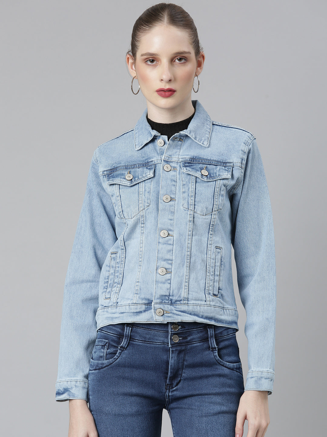 Blue Washed Denim Jacket