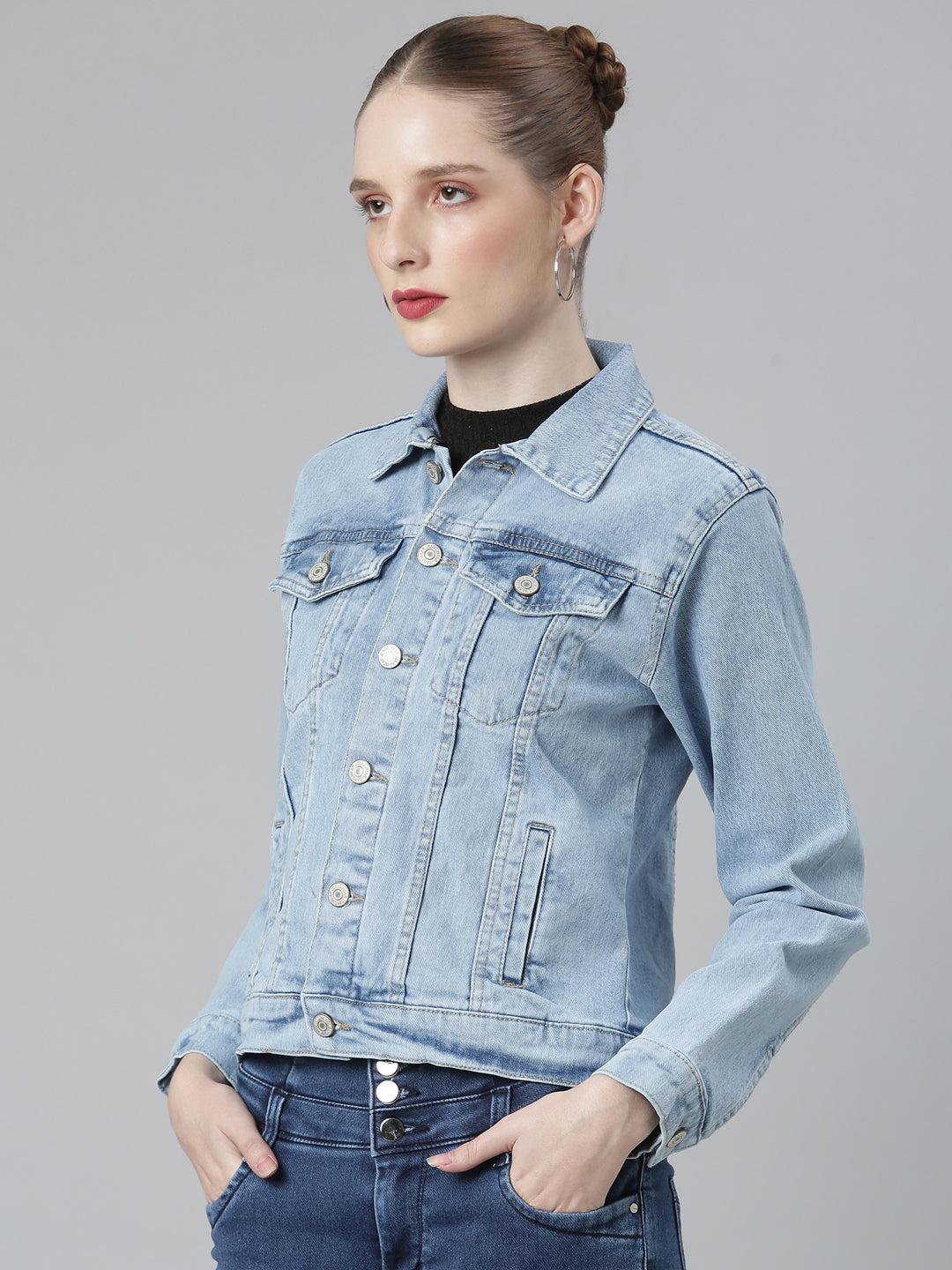 Blue Washed Denim Jacket