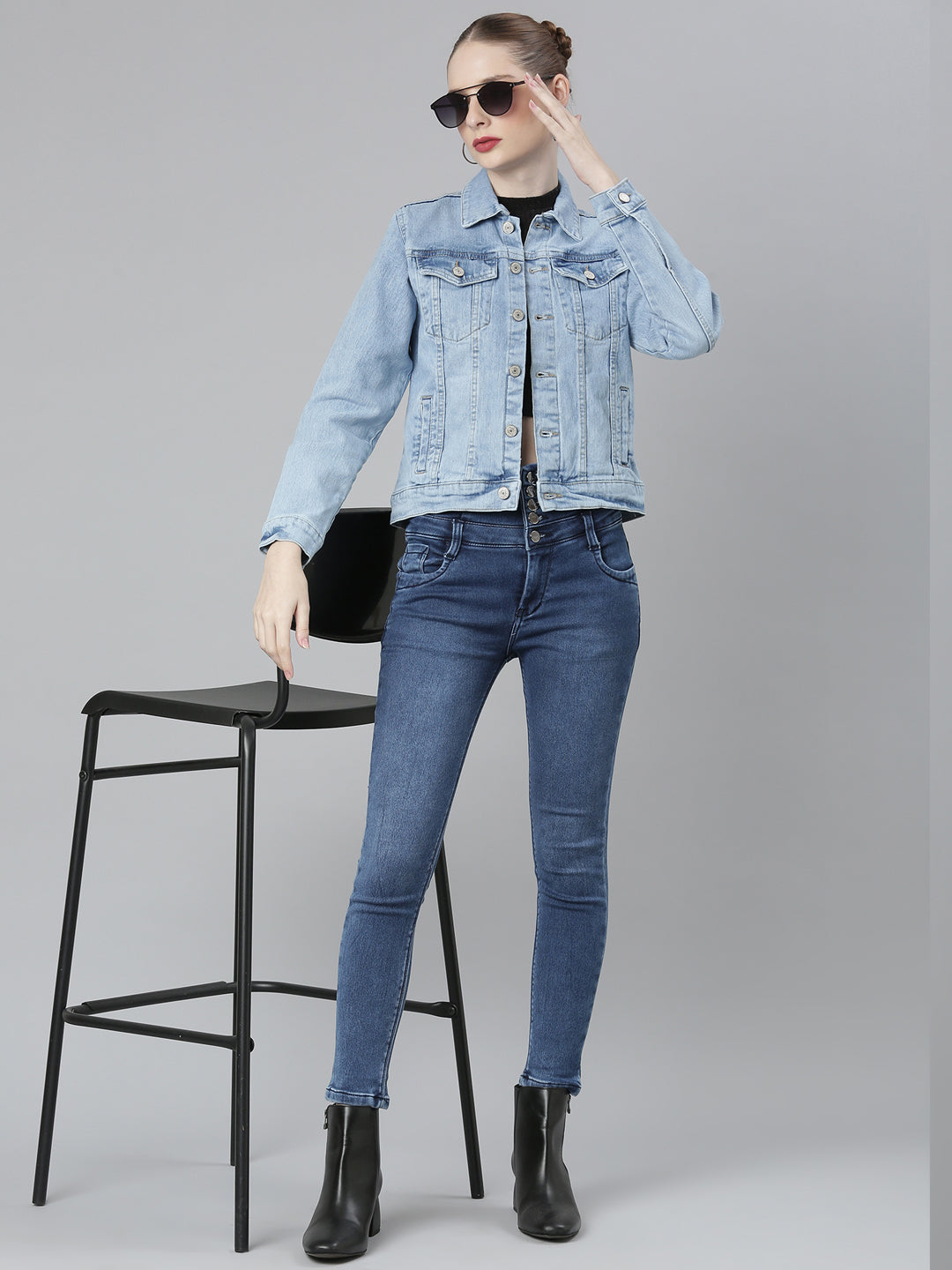 Blue Washed Denim Jacket