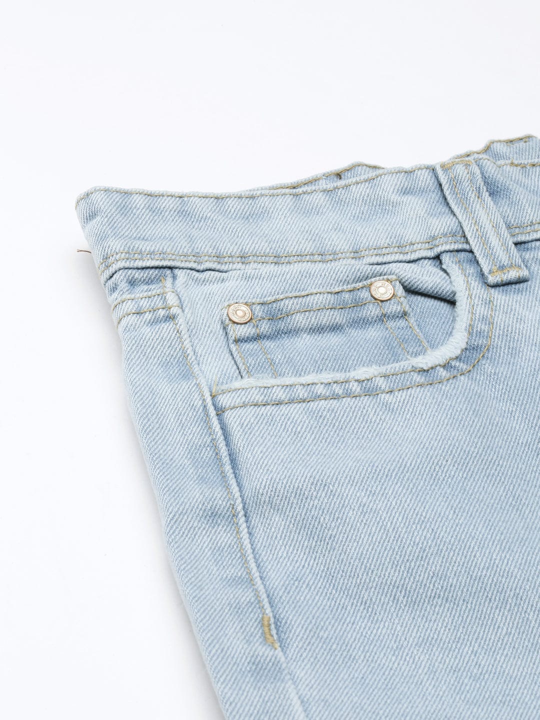 Blue Mid Rise Wide Leg Clean Look Retro Denims Stretchable Jeans