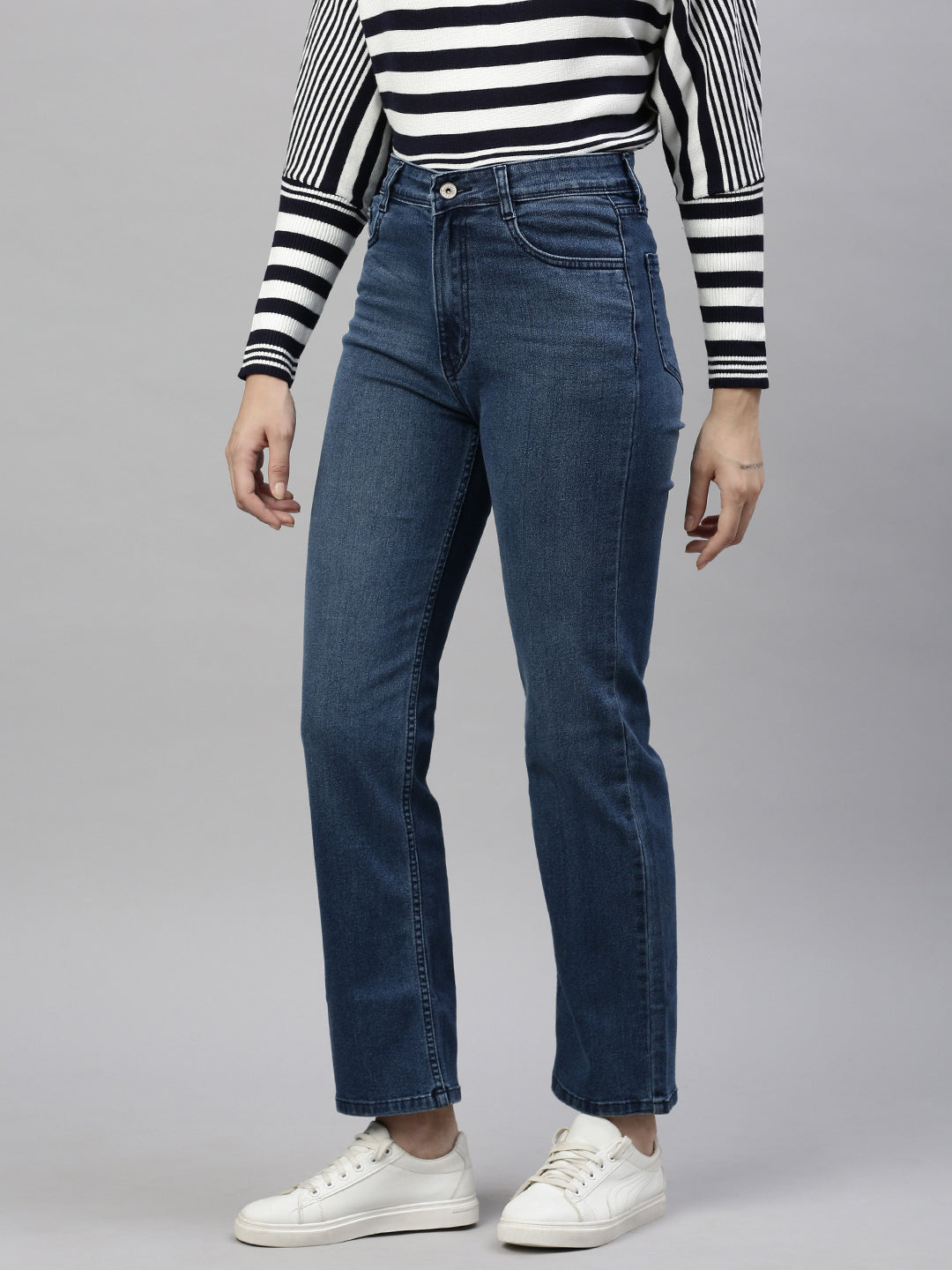 Blue Straight Fit Jeans