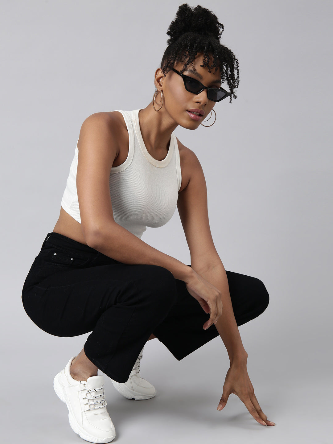Black Straight Fit Jeans