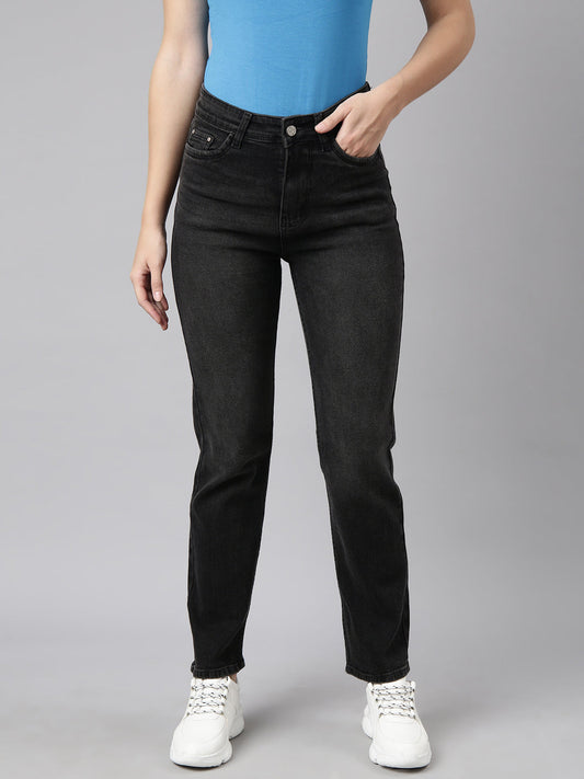 Charcoal Straight Fit Light Fade Jeans