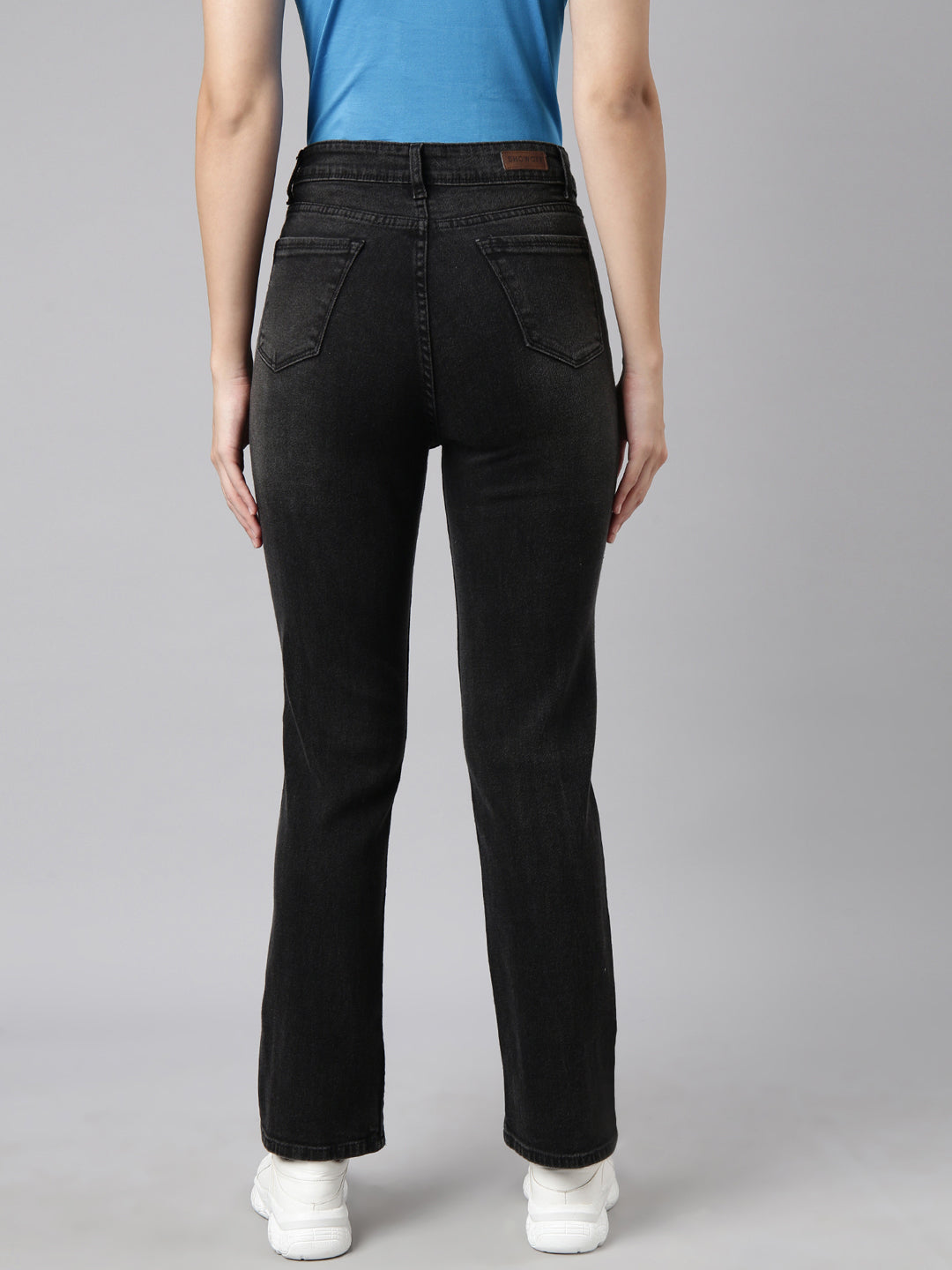 Charcoal Straight Fit Light Fade Jeans