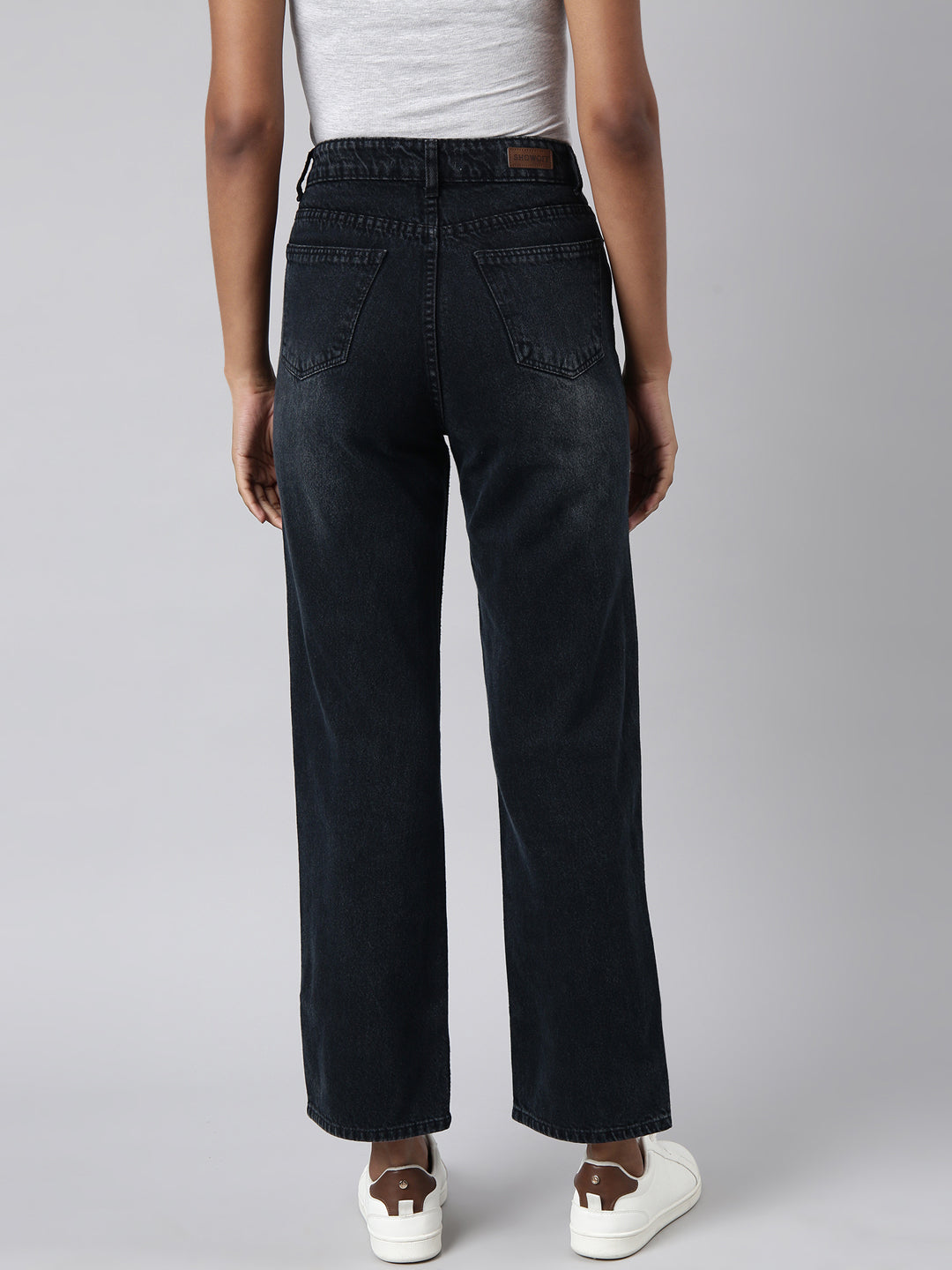 Navy Blue Straight Fit Jeans
