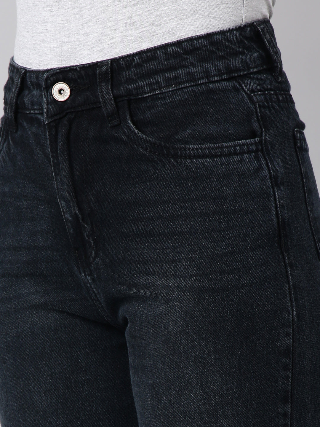 Navy Blue Straight Fit Jeans