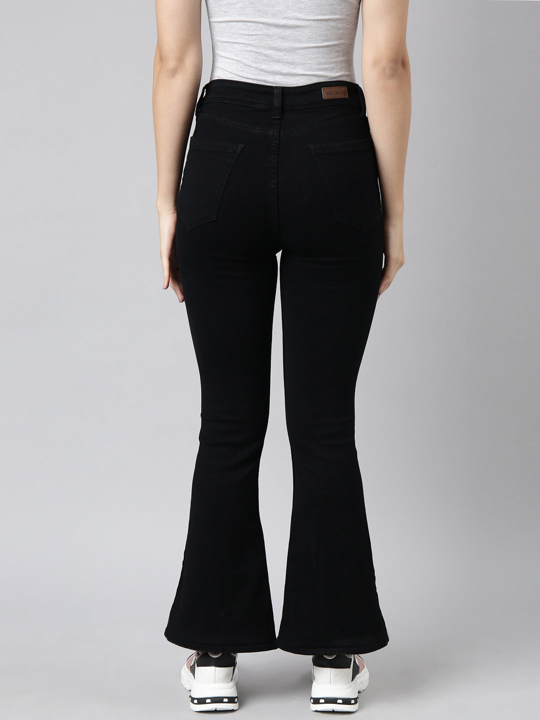 Black Bootcut Stretchable Denim Jeans