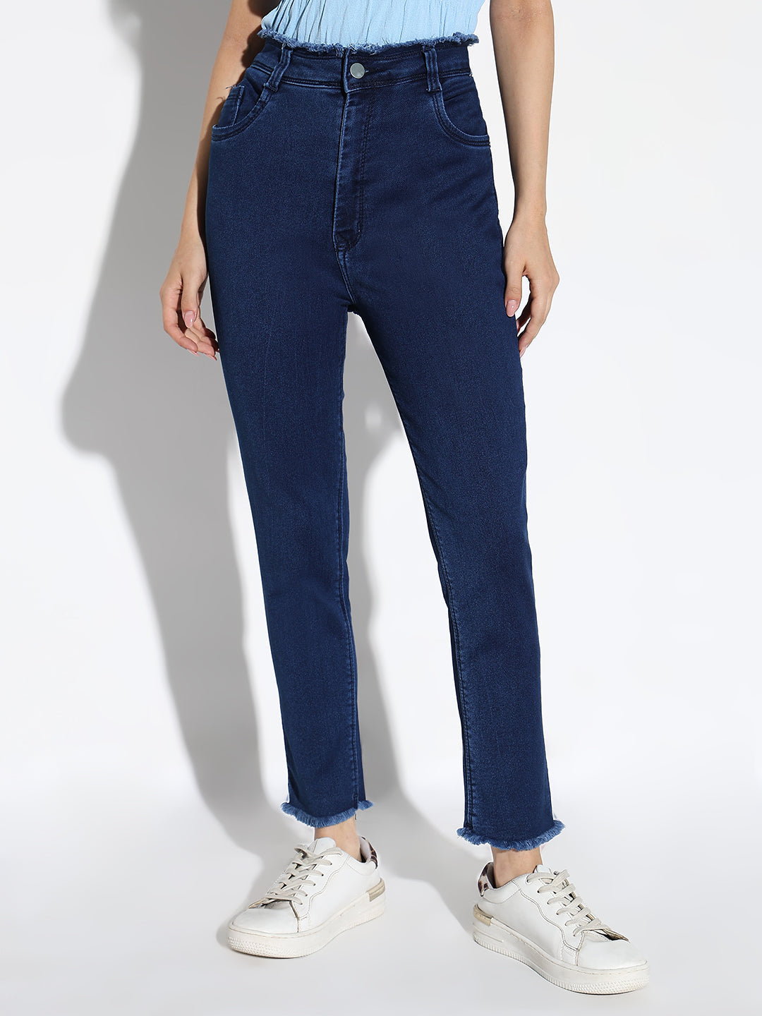 Blue Comfort Slim Fit Light Fade Denim Jeans