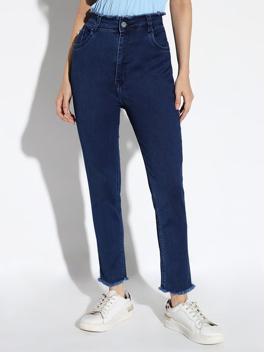 Blue Comfort Slim Fit Light Fade Denim Jeans