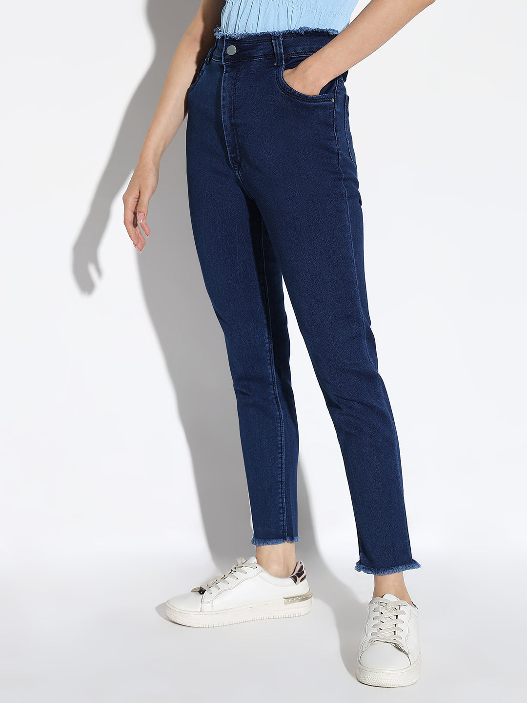 Blue Comfort Slim Fit Light Fade Denim Jeans