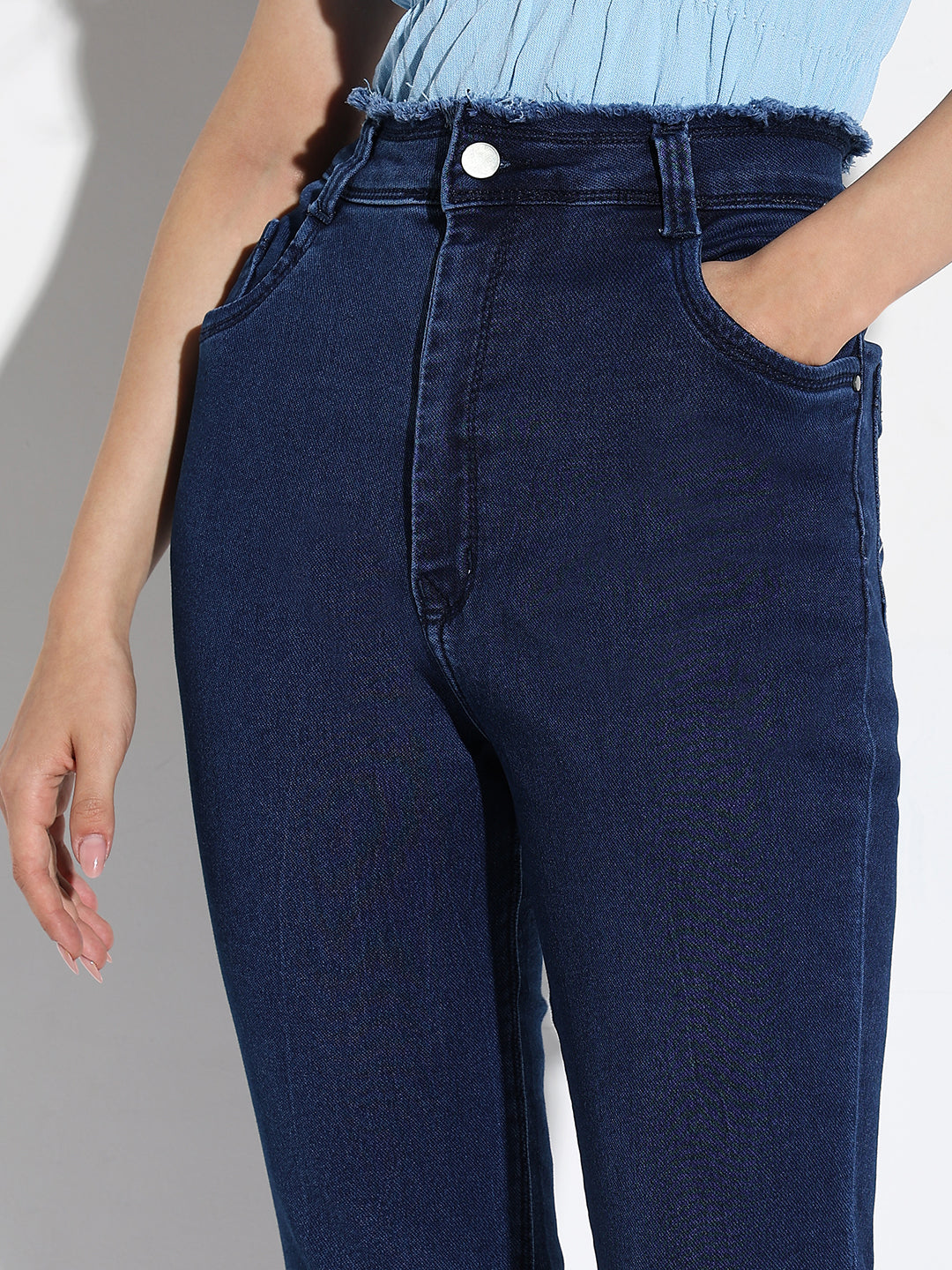 Blue Comfort Slim Fit Light Fade Denim Jeans