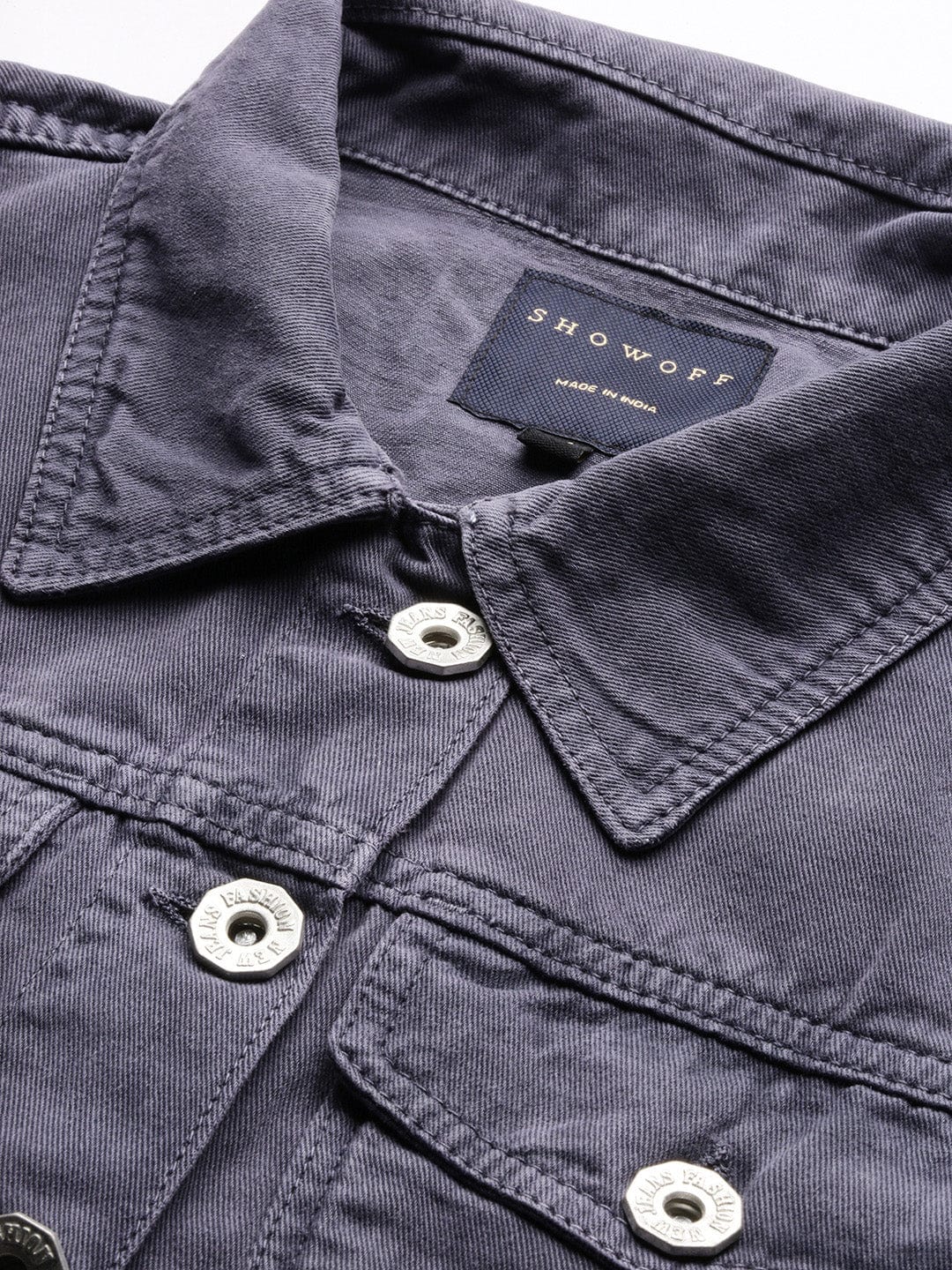 Charcoal Windcheater and Water Resistant Crop Denim Jacket