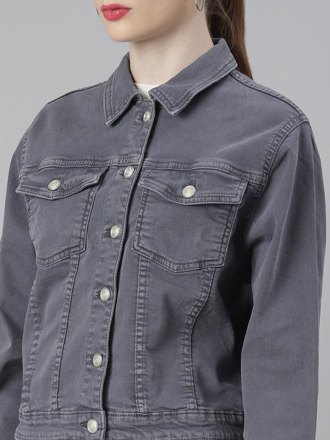 Grey Denim Jacket