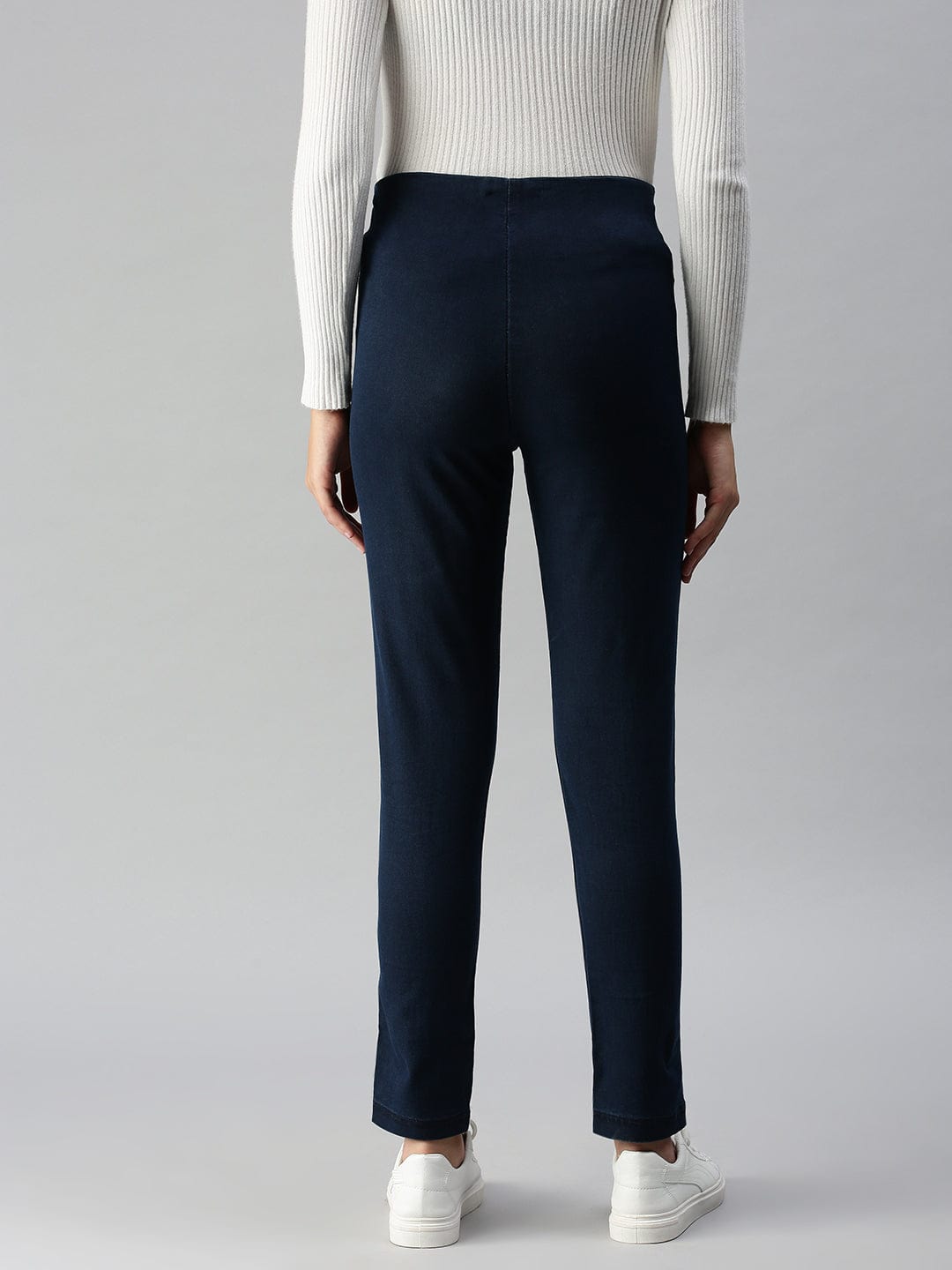 Blue Super Skinny Fit High-Rise Light Fade Stretchable Jeans