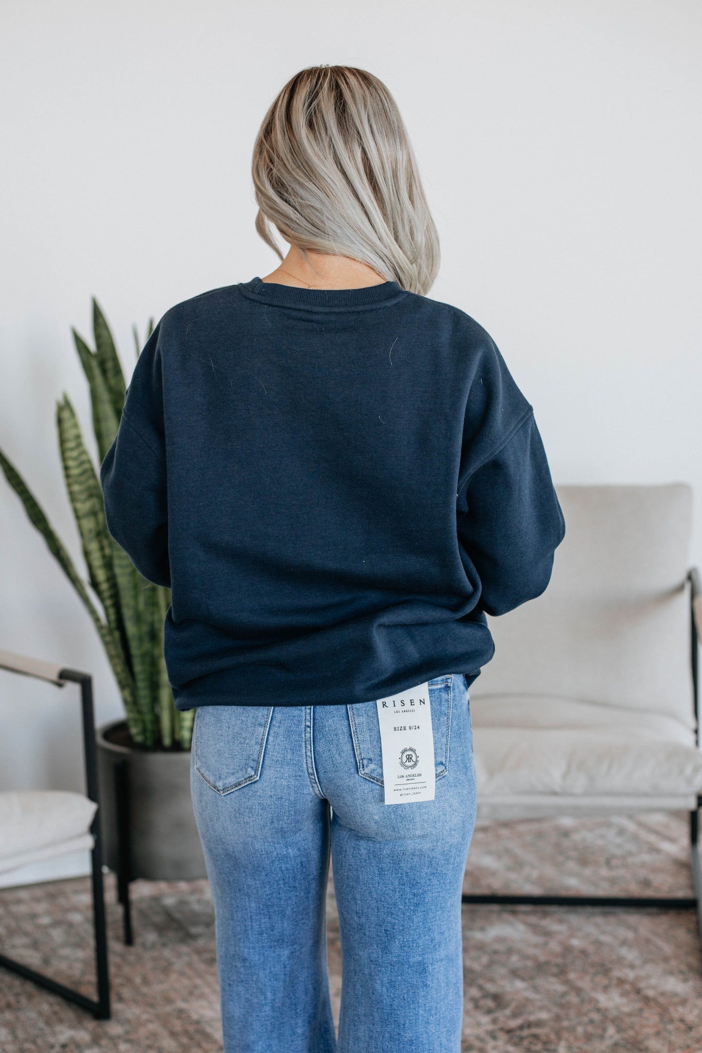 Jandi Lounge Crewneck - Navy