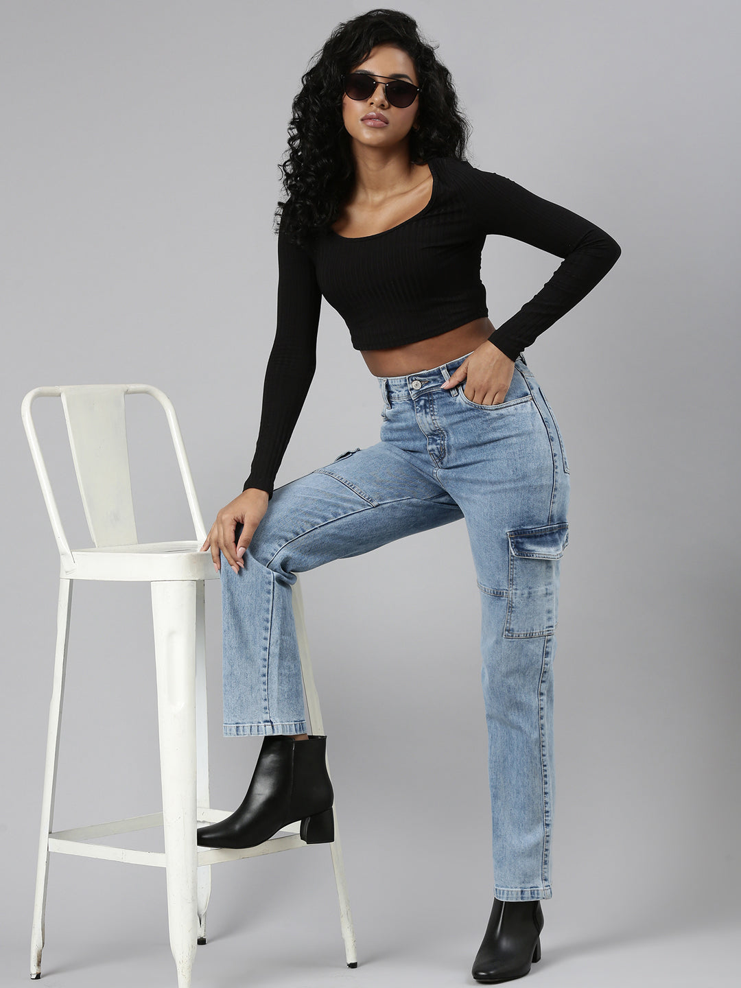 Blue Jean Straight Fit Mid