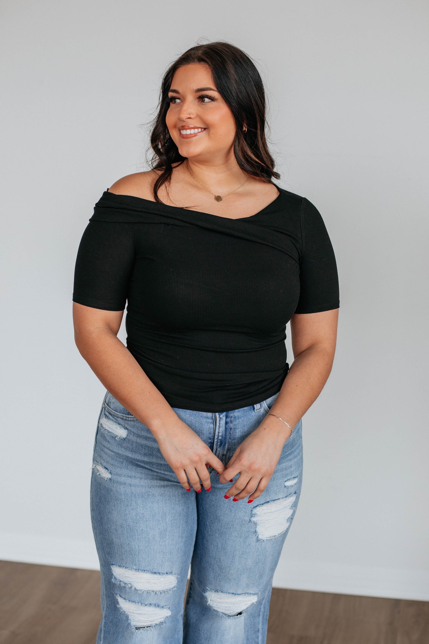 Simply Content Top - Black